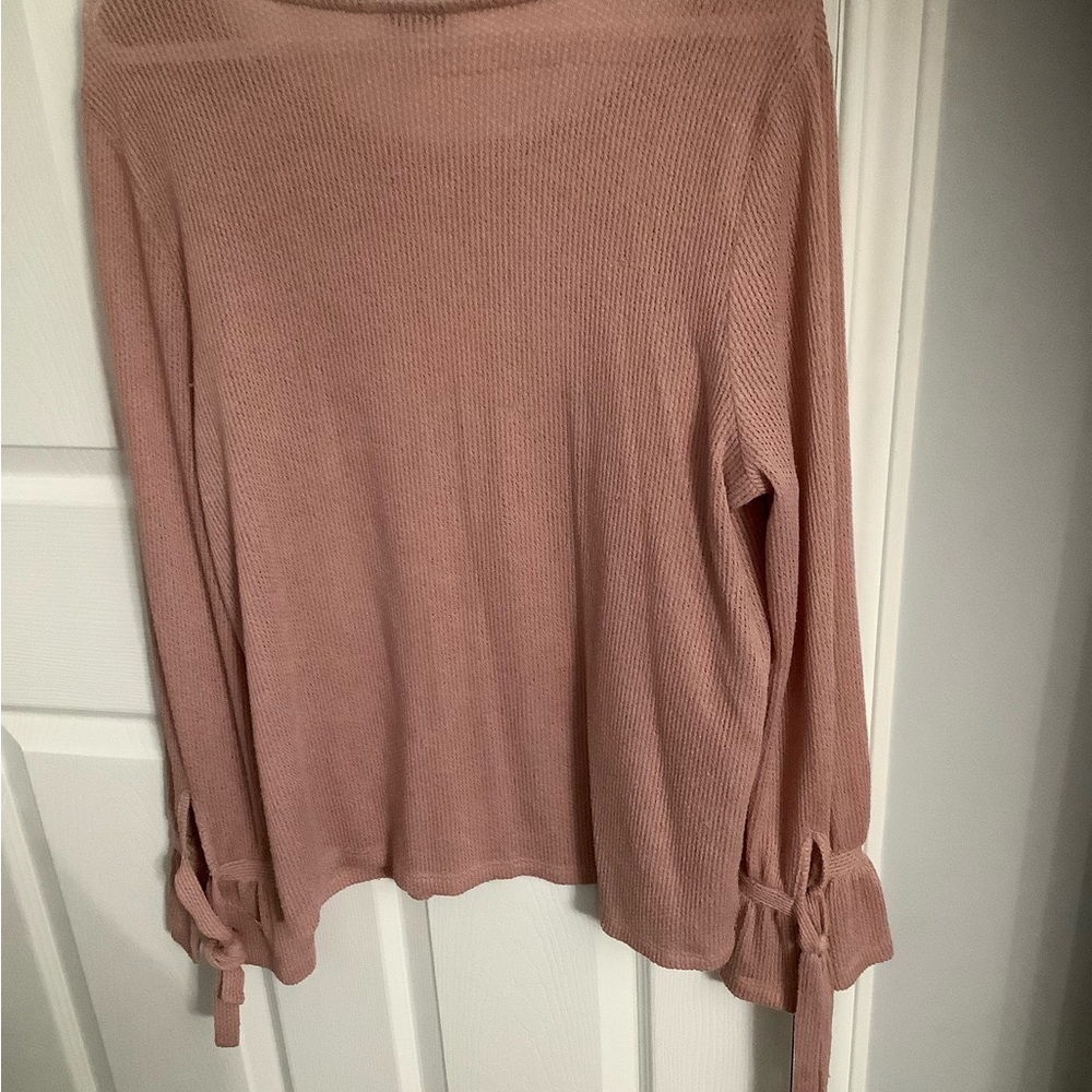 Lucky Brand Blush Pink Knit Sweater - Picture 3 of 5